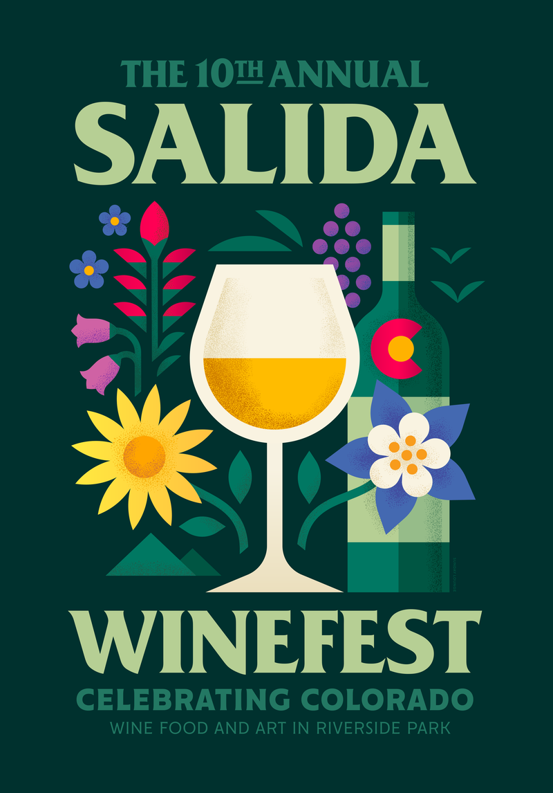 Salida Winefest Poster 2023 by Sunday Lounge