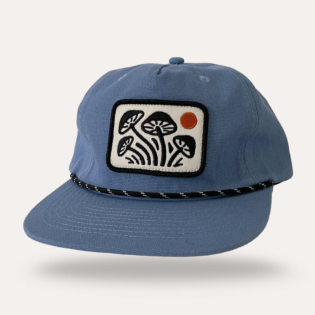 Mushroom Hat - Canvas - Blue