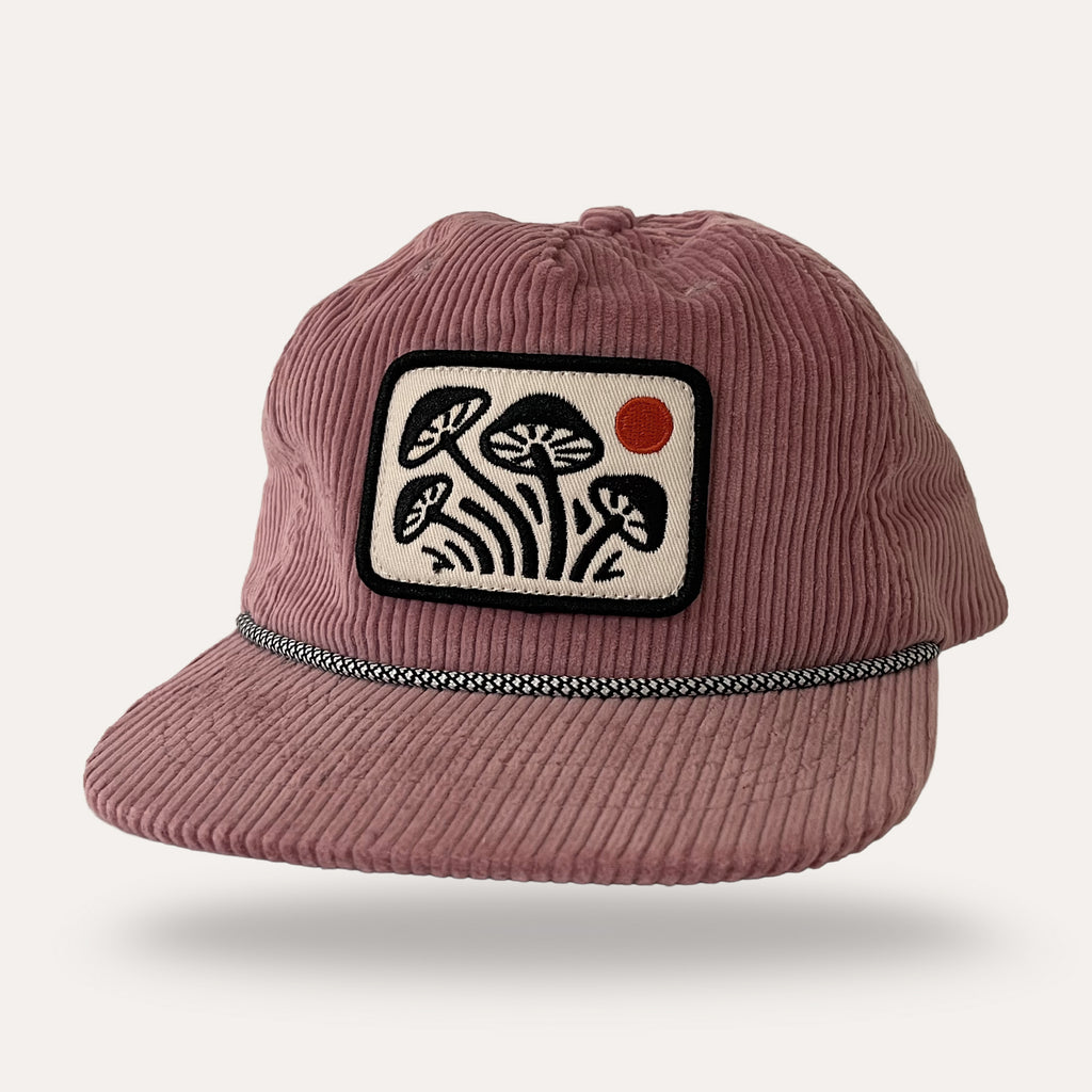 Mushroom Hat - Corduroy - Pink