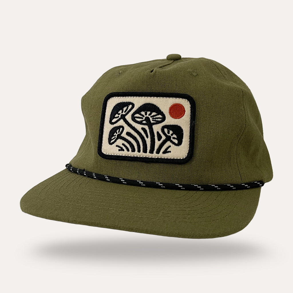Mushroom Hat - Hemp - Green