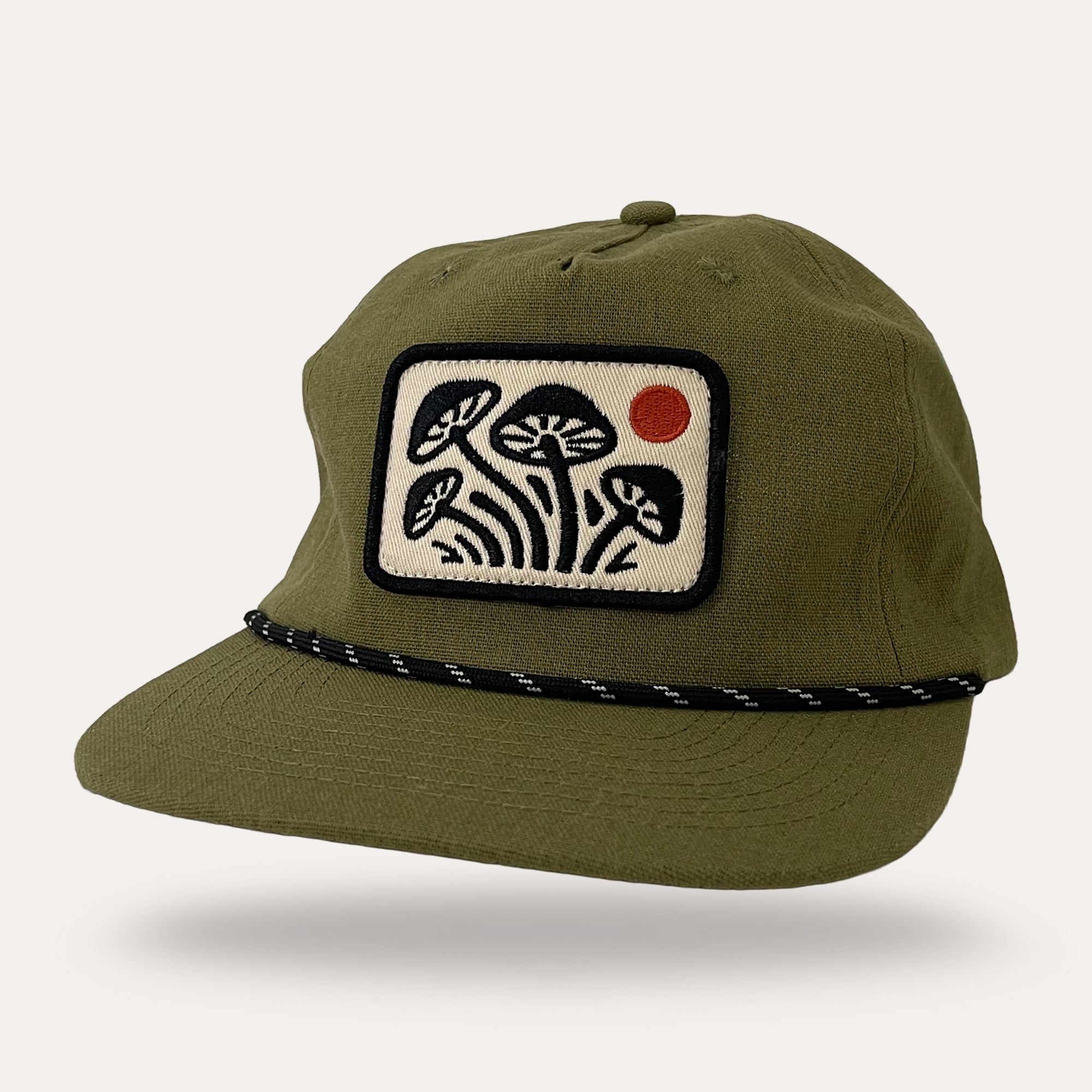 Mushroom Hat - Hemp - Green