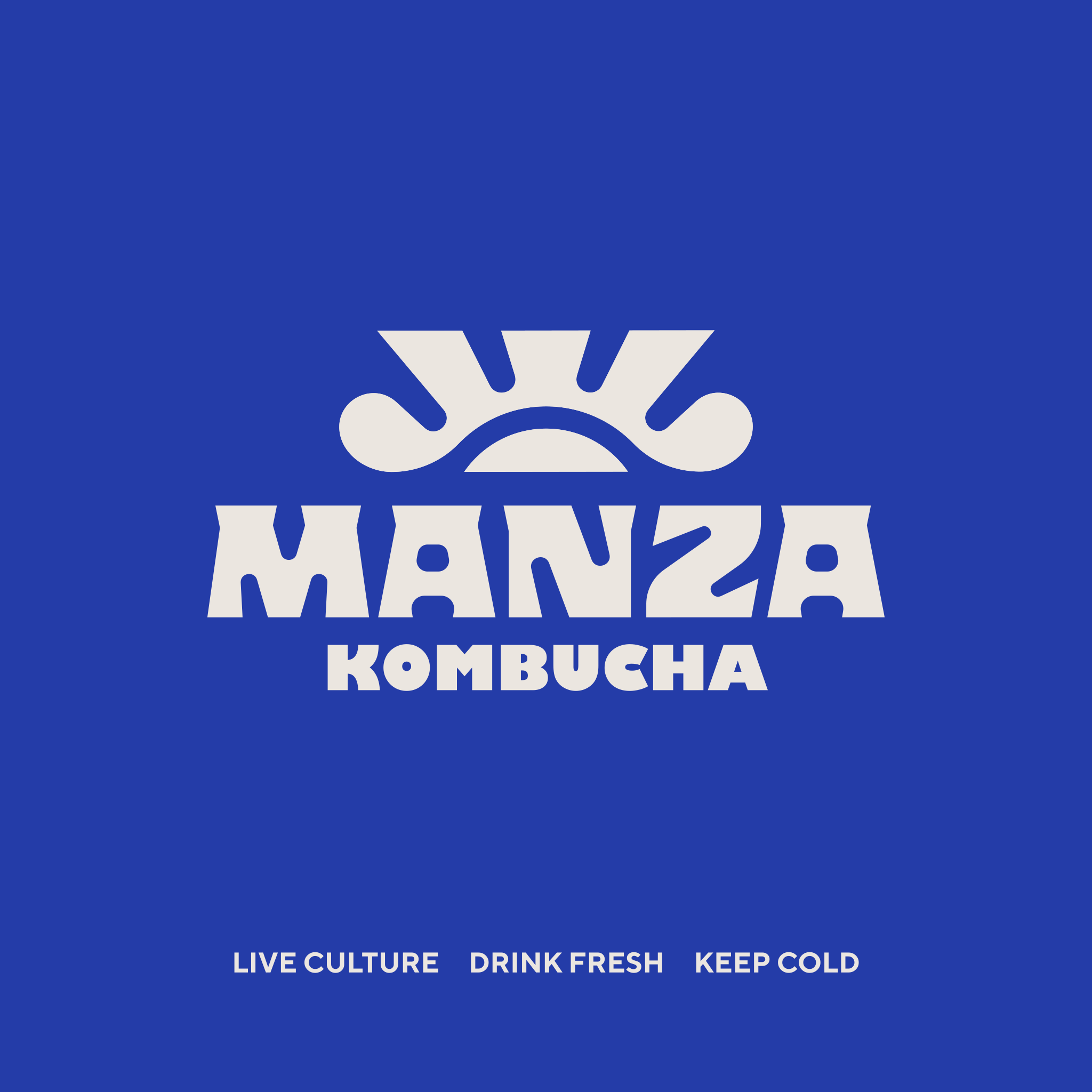 Manza Kombucha Logo by Sunday Lounge