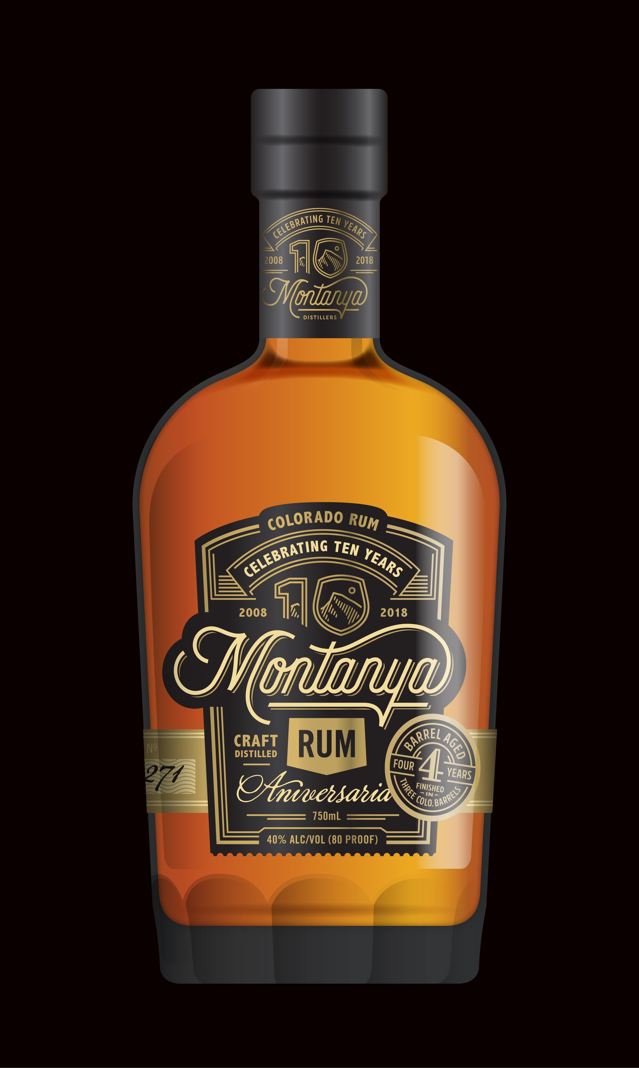 Montanya Aniversaria Rum Label by Sunday Lounge