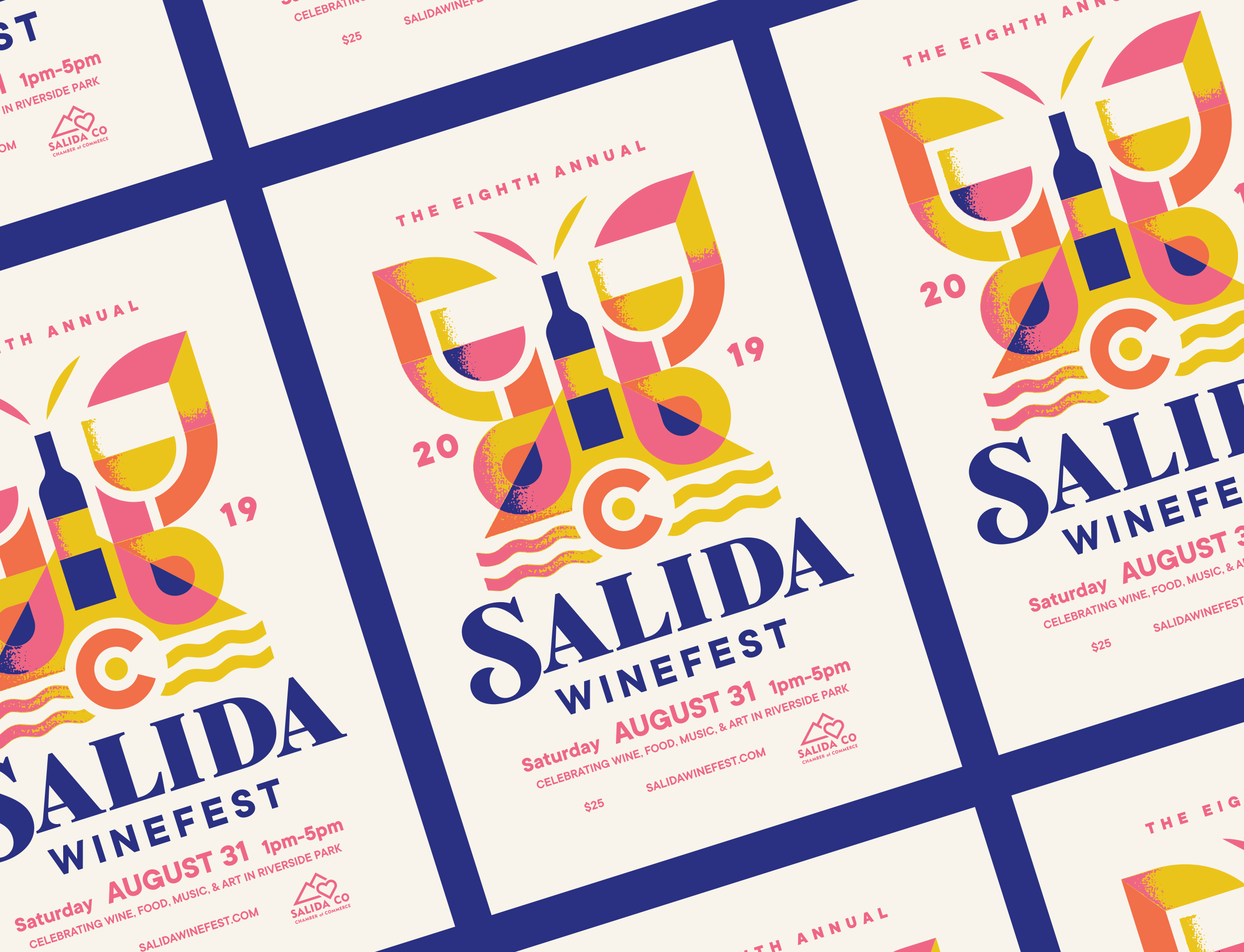 Salida Winefest Poster by Sunday Lounge