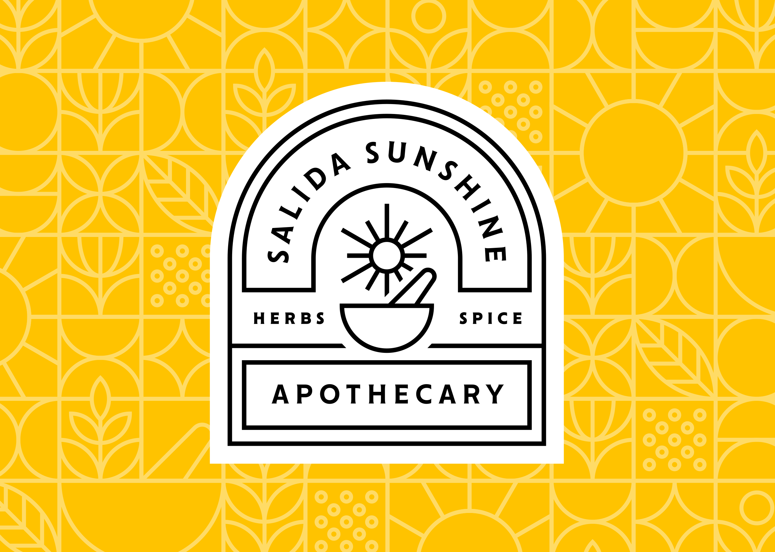 Salida Sunshine Apothecary Logo Pattern by Sunday Lounge